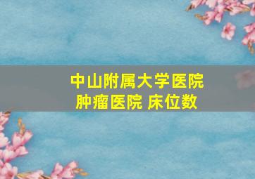 中山附属大学医院肿瘤医院 床位数